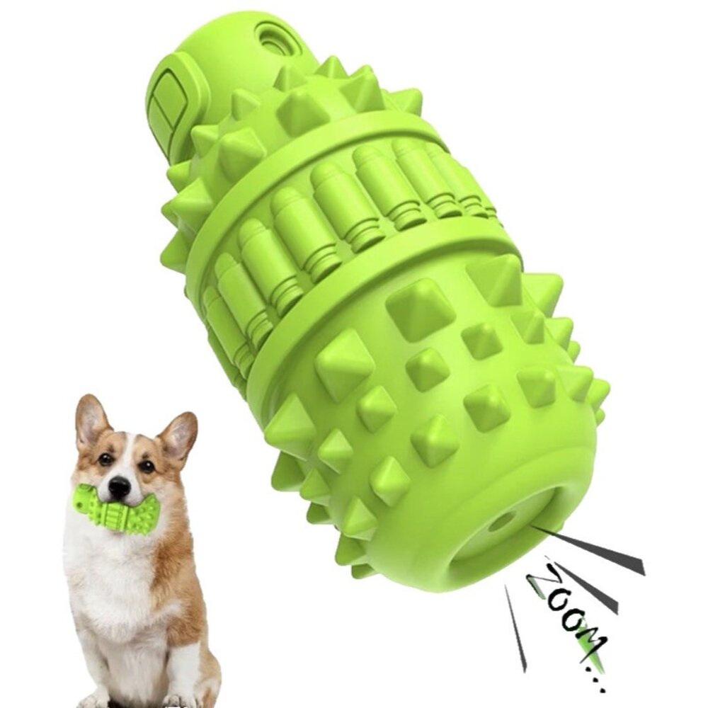 Natural Rubber Dog Toy for Large Dogs Aggressive Chewers BPA-Free Squeaky Fun